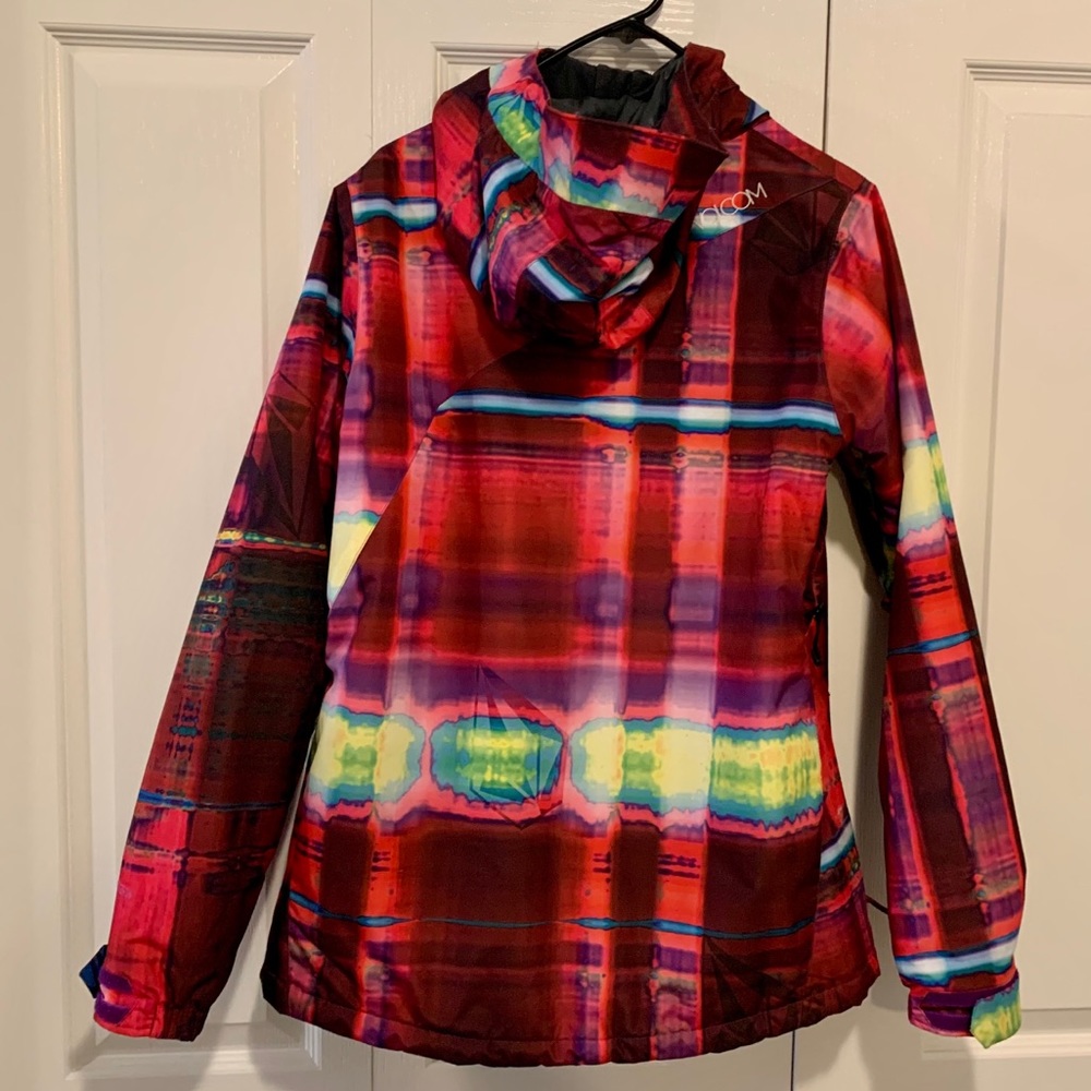 Volcom Red Multi-Color Ski Snow Jacket - Picture 2 of 5